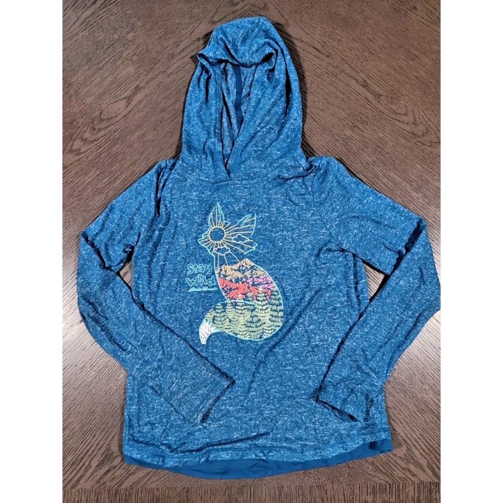 Eddie Bauer Stay Wild Light Weight‎ Hooded Shirt Size M